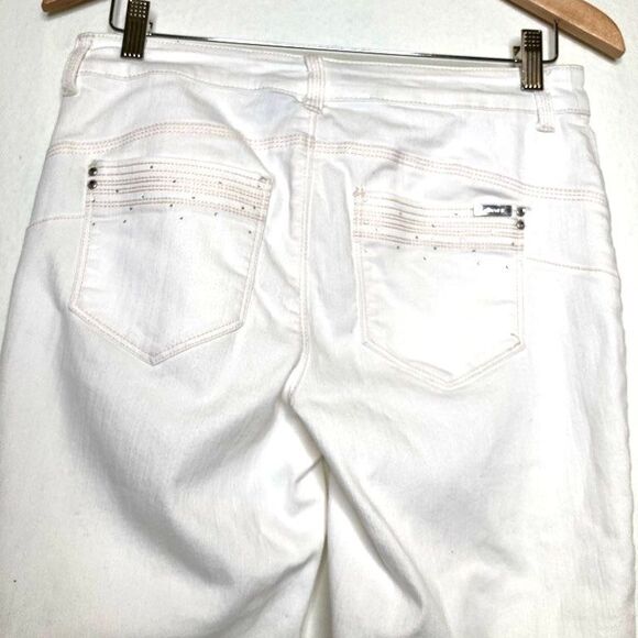 Chicos So Lifting Womens Slim Skinny Jeans White Stretch Pockets Denim S / 6 0.5 - Picture 4 of 12